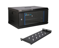Szafa RACK ExtraLink Lite 4U 530x400 Czarna wisząca